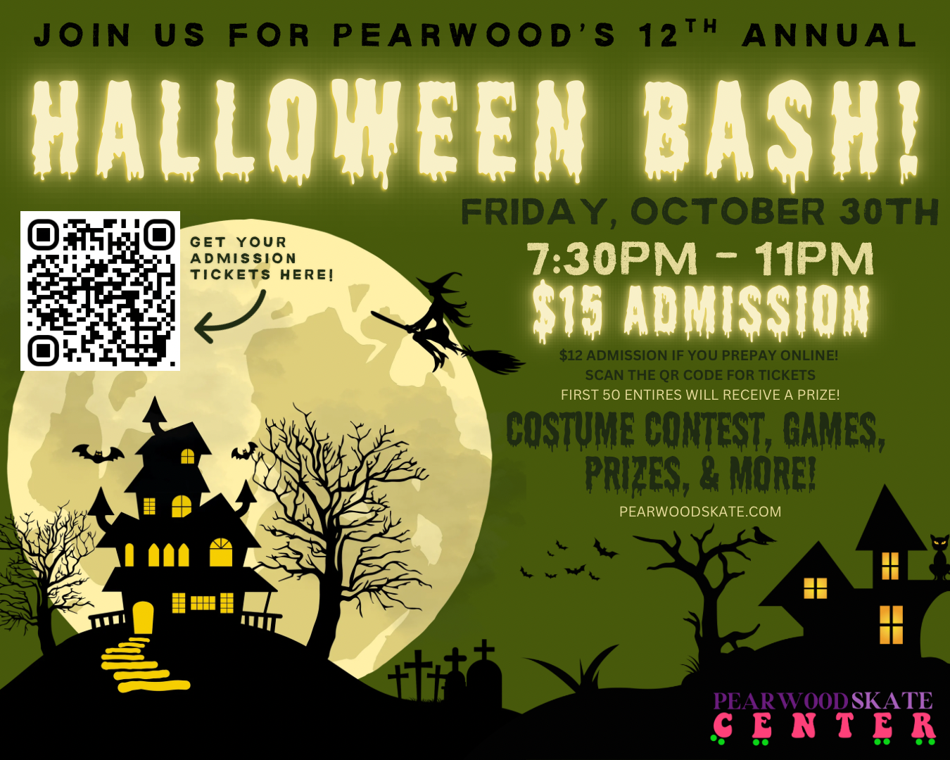 12th Annual Halloween Bash Event Flyer